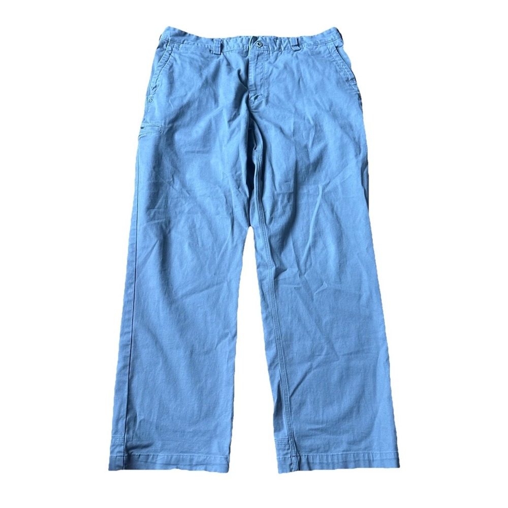 Duluth Trading Flex Ballroom Pants Mens 36x32 Gray Stretch Work Chinos Khakis